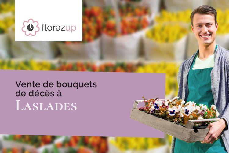 fleurs deuil pour un décès à Laslades (Hautes-Pyrénées/65350)