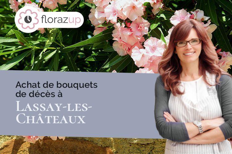 fleurs deuil pour un deuil à Lassay-les-Châteaux (Mayenne/53110)