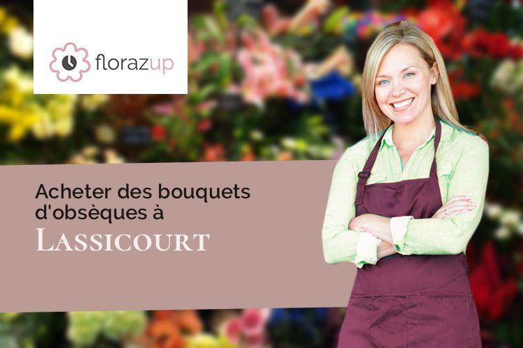 créations florales pour un décès à Lassicourt (Aube/10500)