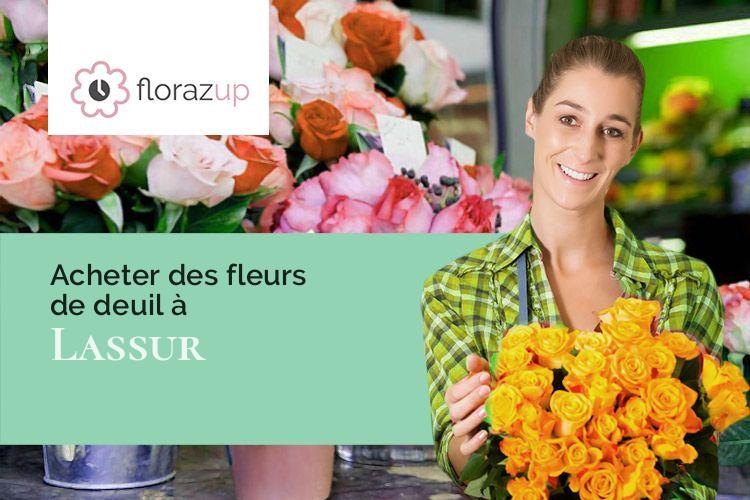 couronnes florales pour un décès à Lassur (Ariège/09310)