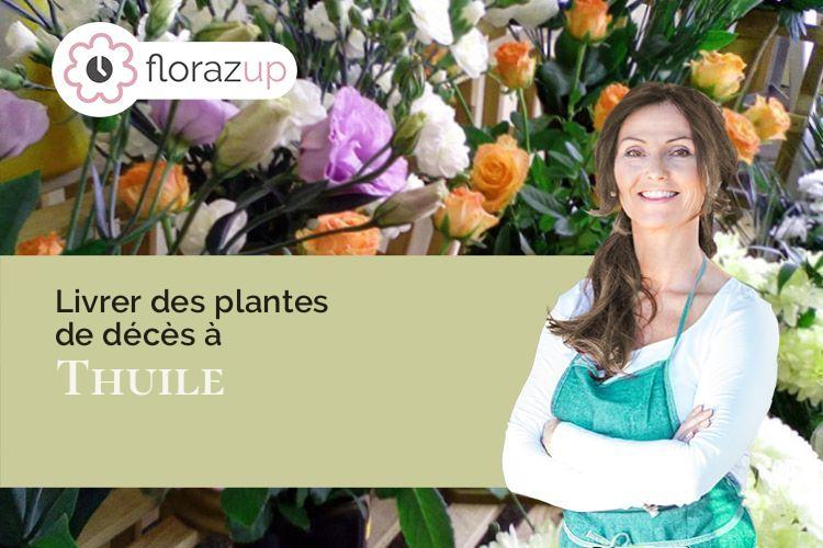 compositions florales pour des funérailles à Thuile (Haute-Savoie/74210)