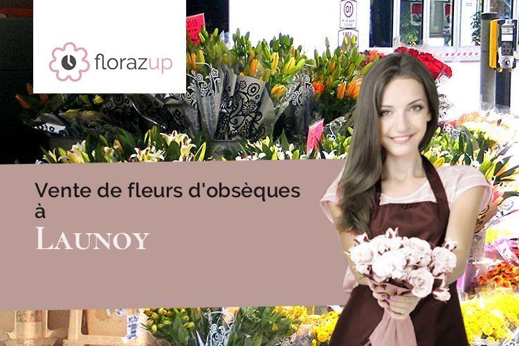 bouquets de fleurs pour des funérailles à Launoy (Aisne/02210)