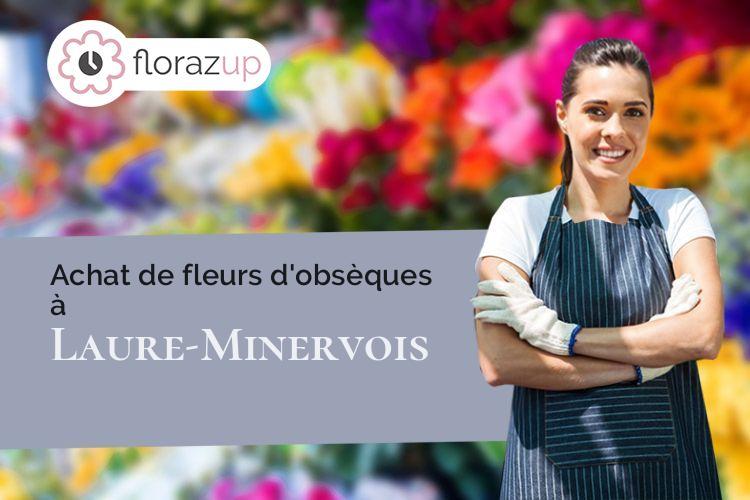 compositions florales pour un deuil à Laure-Minervois (Aude/11800)