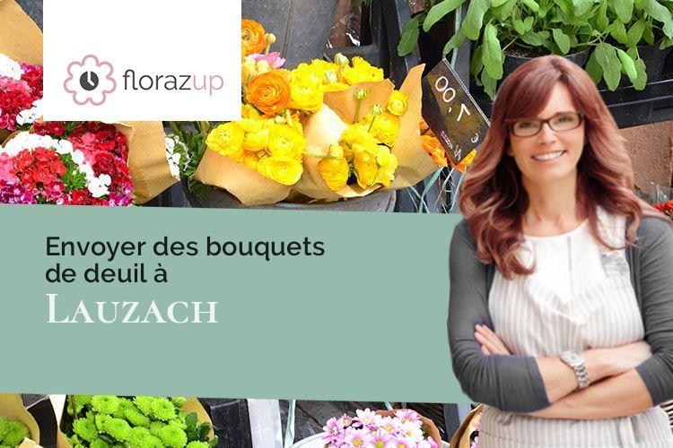 coupes de fleurs pour un deuil à Lauzach (Morbihan/56190)