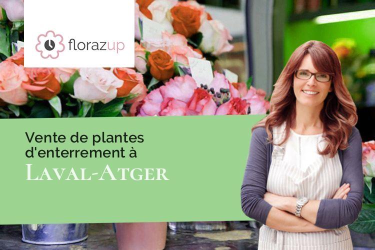 coeurs de fleurs pour des obsèques à Laval-Atger (Lozère/48600)