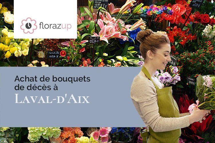 gerbes de fleurs pour un deuil à Laval-d'Aix (Drôme/26150)