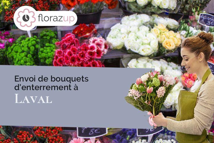 couronnes florales pour un deuil à Laval (Isère/38190)