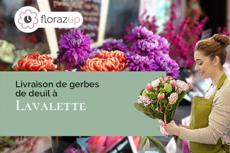 couronnes de fleurs pour un enterrement à Lavalette (Aude/11290)