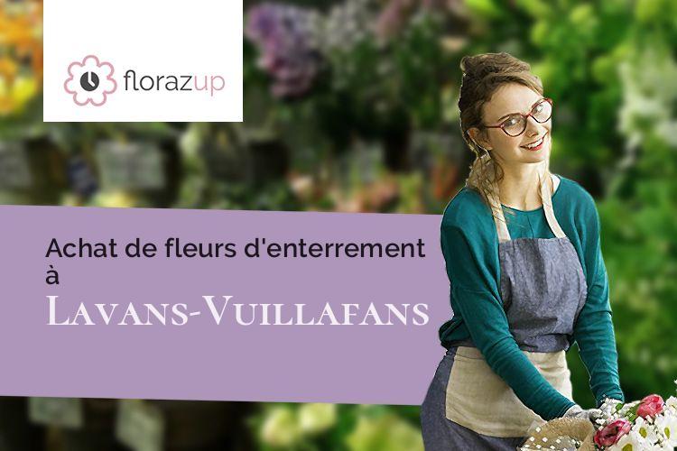 coupes de fleurs pour des obsèques à Lavans-Vuillafans (Doubs/25580)