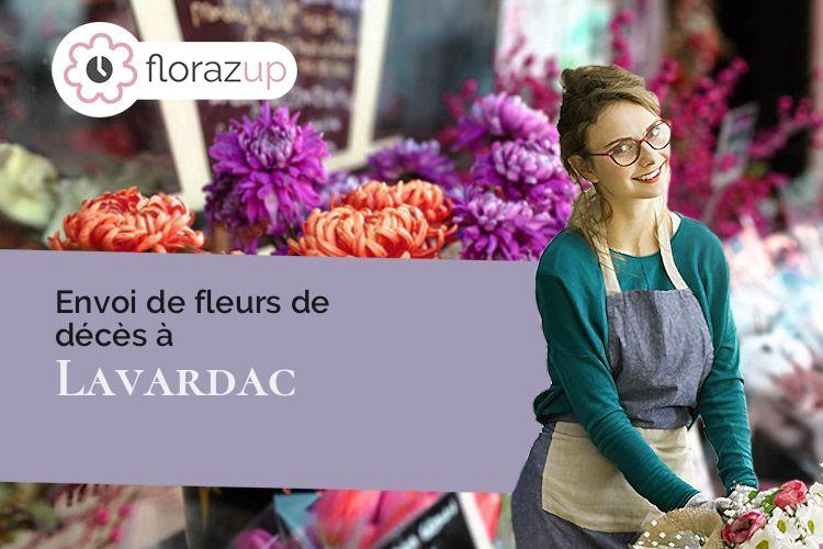 couronnes de fleurs pour des obsèques à Lavardac (Lot-et-Garonne/47230)