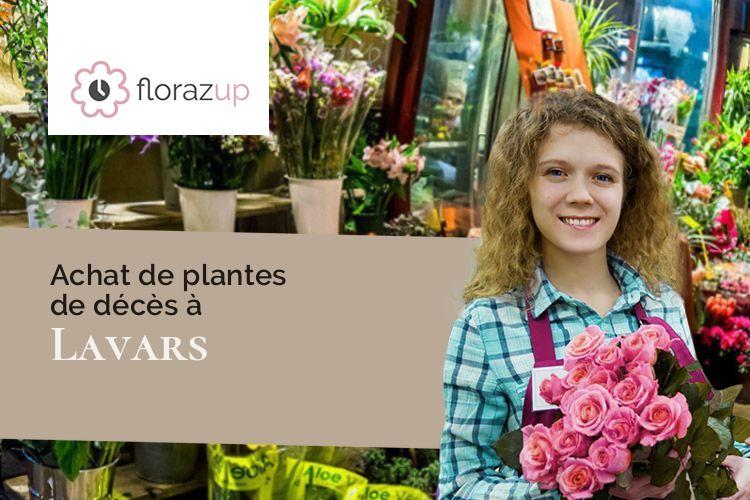 couronnes de fleurs pour un décès à Lavars (Isère/38710)