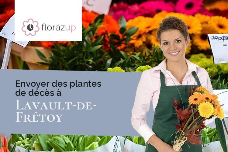 couronnes florales pour un enterrement à Lavault-de-Frétoy (Nièvre/58230)