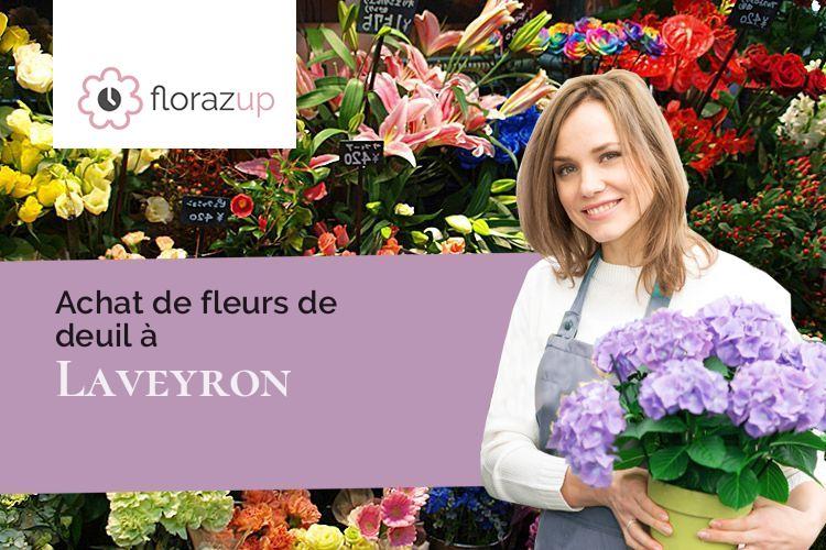 fleurs deuil pour un deuil à Laveyron (Drôme/26240)