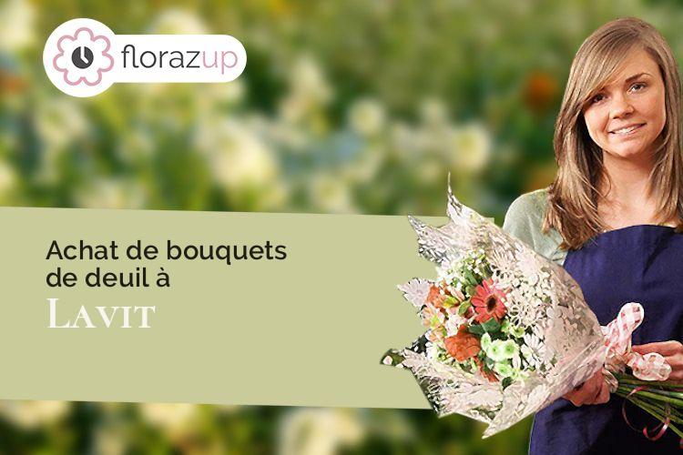 coeur de fleurs pour des obsèques à Lavit (Tarn-et-Garonne/82120)