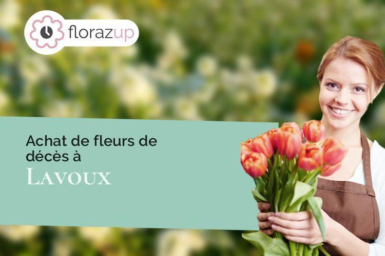 compositions de fleurs pour un deuil à Lavoux (Vienne/86800)