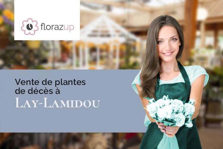 coeurs de fleurs pour des funérailles à Lay-Lamidou (Pyrénées-Atlantiques/64190)