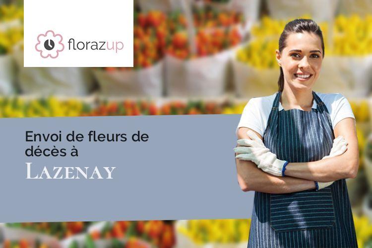 compositions florales pour un enterrement à Lazenay (Cher/18120)