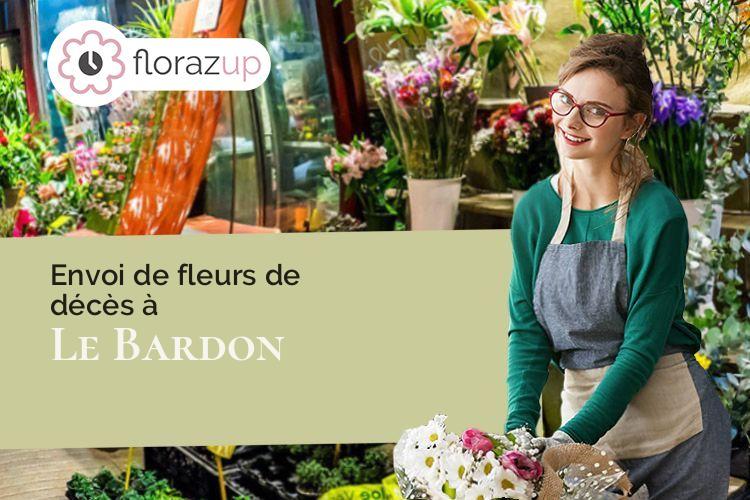 couronnes de fleurs pour des obsèques à Le Bardon (Loiret/45130)