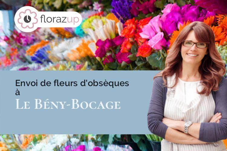 fleurs deuil pour un décès à Le Bény-Bocage (Calvados/14350)