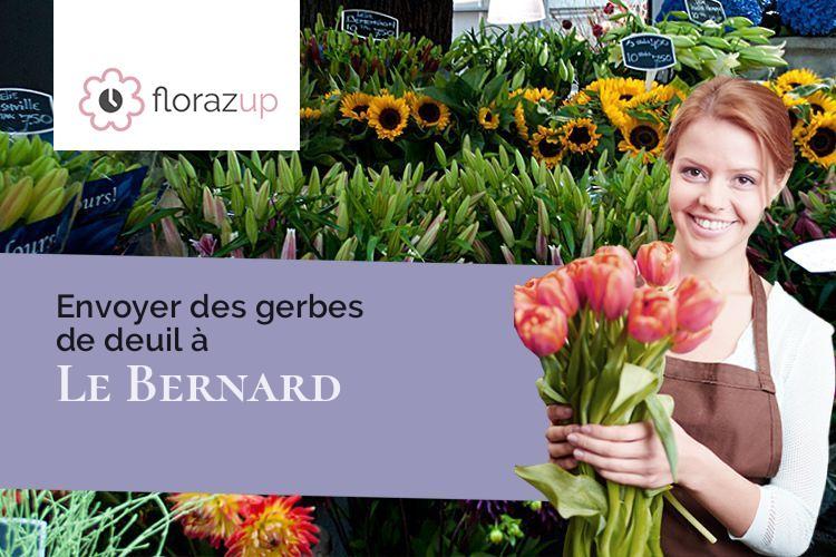 couronnes de fleurs pour un enterrement à Le Bernard (Vendée/85560)