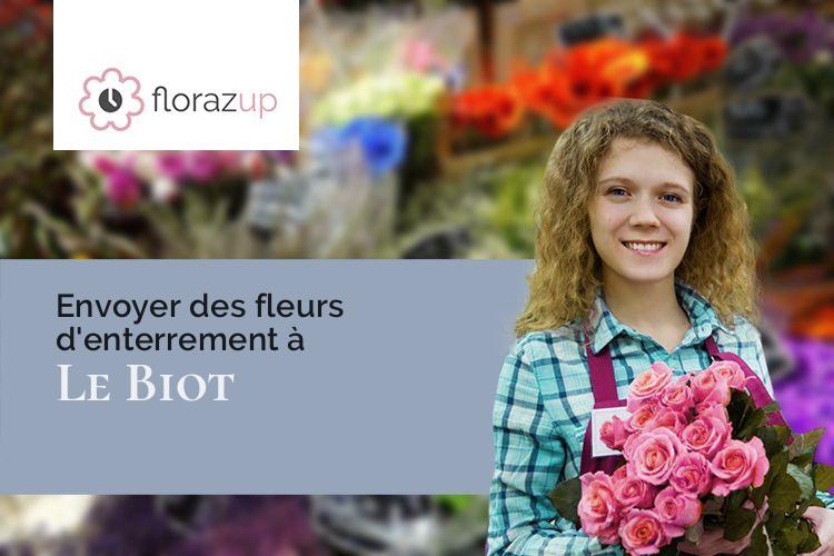 fleurs deuil pour des obsèques à Le Biot (Haute-Savoie/74430)