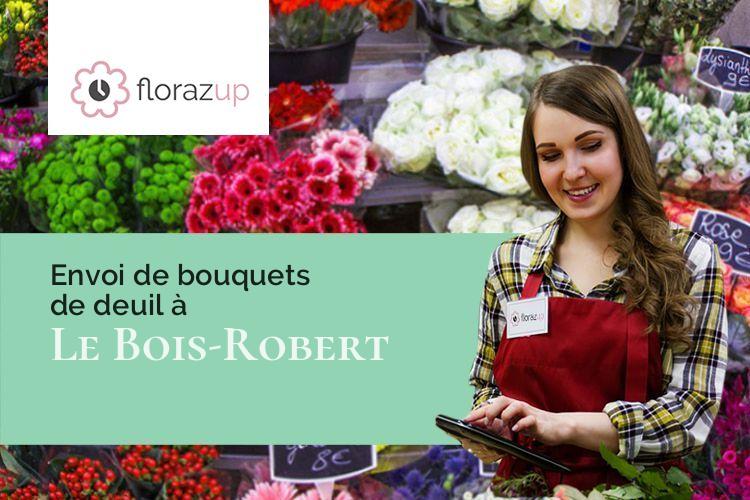 créations de fleurs pour des funérailles à Le Bois-Robert (Seine-Maritime/76590)