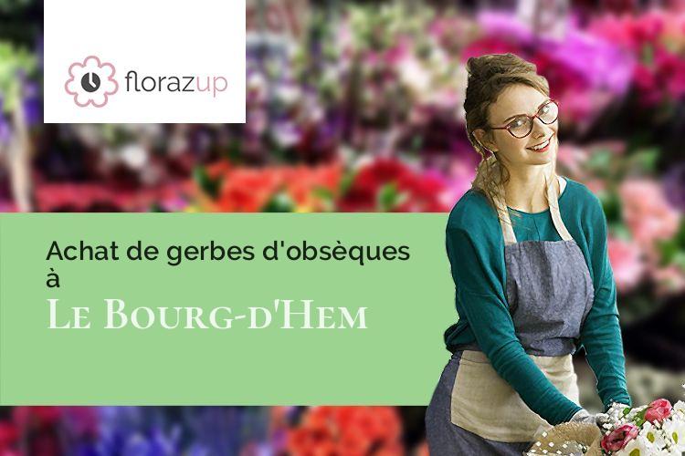 couronnes florales pour un enterrement à Le Bourg-d'Hem (Creuse/23220)