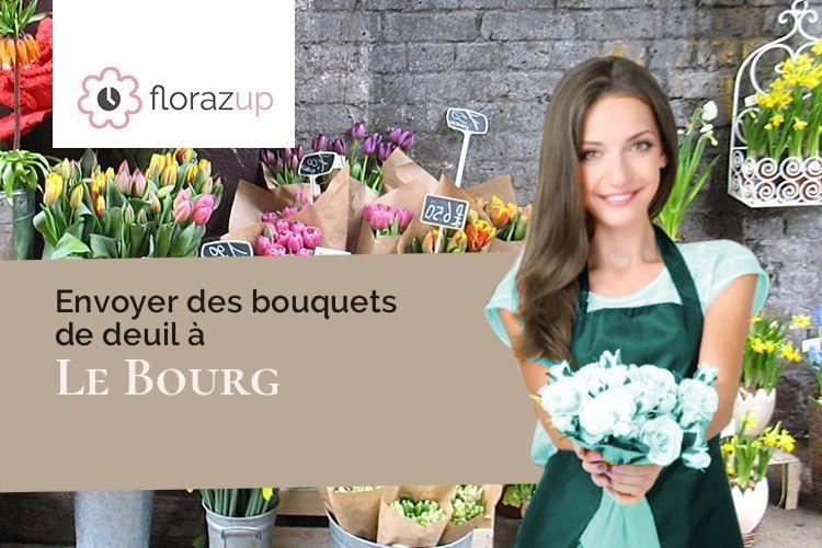 coeurs de fleurs pour un décès à Le Bourg (Lot/46120)
