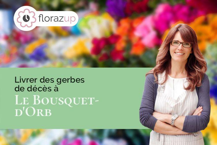 gerbes de fleurs pour une crémation à Le Bousquet-d'Orb (Hérault/34260)