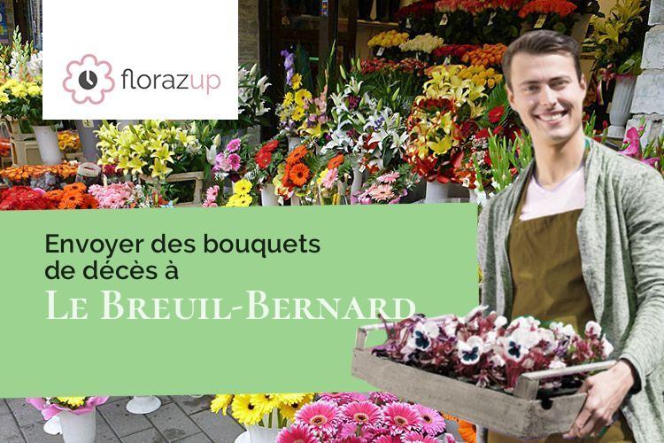 créations florales pour un deuil à Le Breuil-Bernard (Deux-Sèvres/79320)