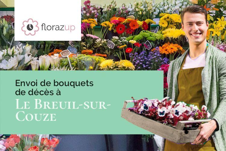 bouquets de fleurs pour un deuil à Le Breuil-sur-Couze (Puy-de-Dôme/63340)