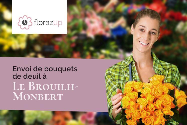 couronnes de fleurs pour une crémation à Le Brouilh-Monbert (Gers/32350)