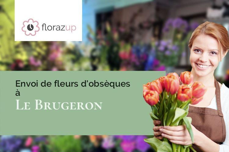 couronnes de fleurs pour un décès à Le Brugeron (Puy-de-Dôme/63880)