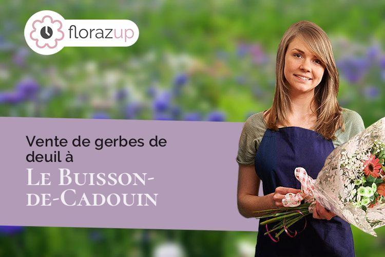 compositions de fleurs pour des obsèques à Le Buisson-de-Cadouin (Dordogne/24480)