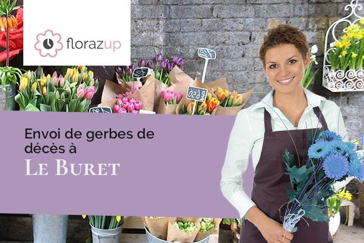 compositions de fleurs pour des obsèques à Le Buret (Mayenne/53170)