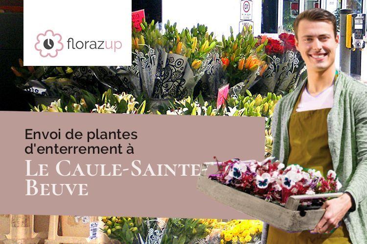 compositions florales pour des funérailles à Le Caule-Sainte-Beuve (Seine-Maritime/76390)