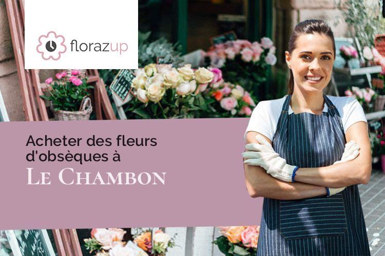 gerbes de fleurs pour des obsèques à Le Chambon (Ardèche/07160)