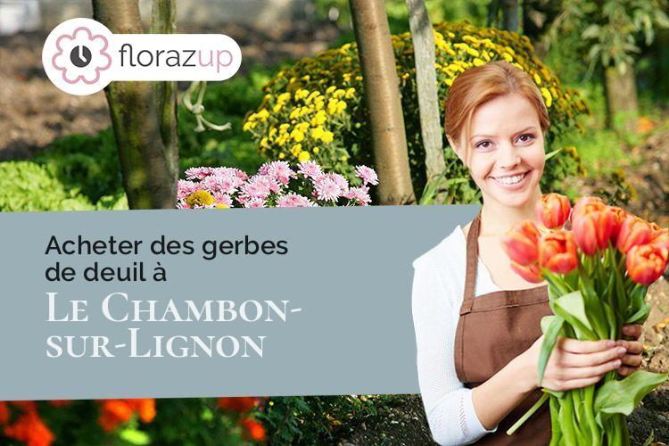 créations florales pour des obsèques à Le Chambon-sur-Lignon (Haute-Loire/43400)