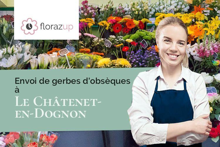 couronnes florales pour un enterrement à Le Châtenet-en-Dognon (Haute-Vienne/87400)