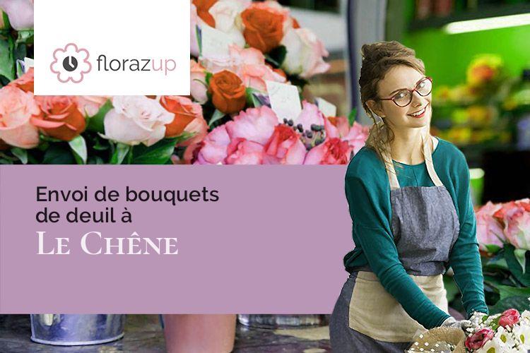 créations florales pour un enterrement à Le Chêne (Aube/10700)