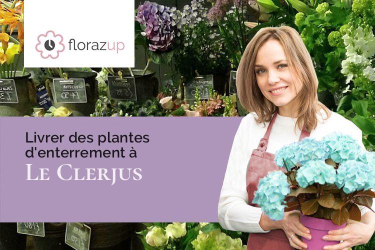 gerbes de fleurs pour des funérailles à Le Clerjus (Vosges/88240)