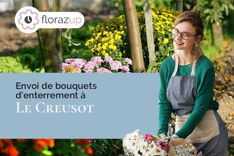 bouquets de fleurs pour un décès à Le Creusot (Saône-et-Loire/71200)