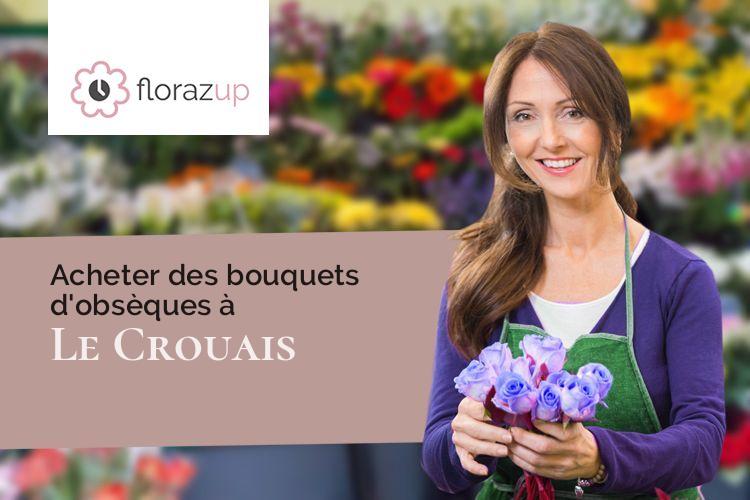 compositions de fleurs pour un deuil à Le Crouais (Ille-et-Vilaine/35290)