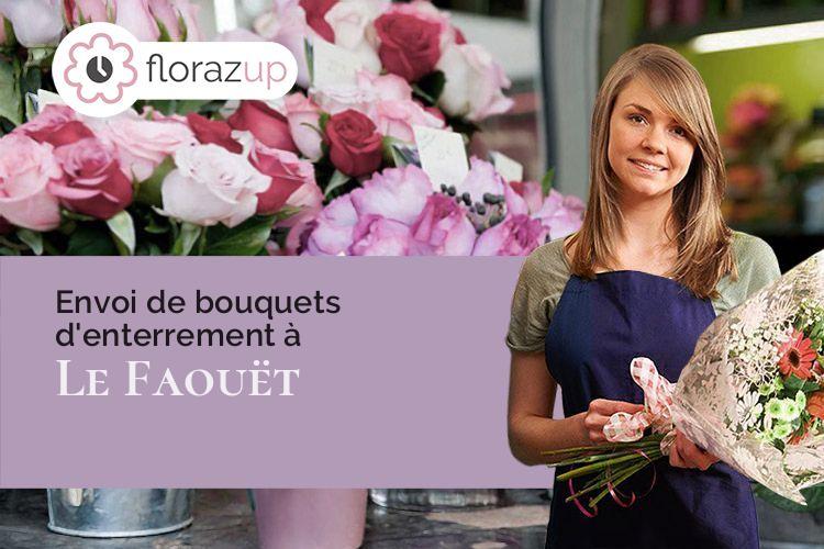 créations florales pour des funérailles à Le Faouët (Morbihan/56320)