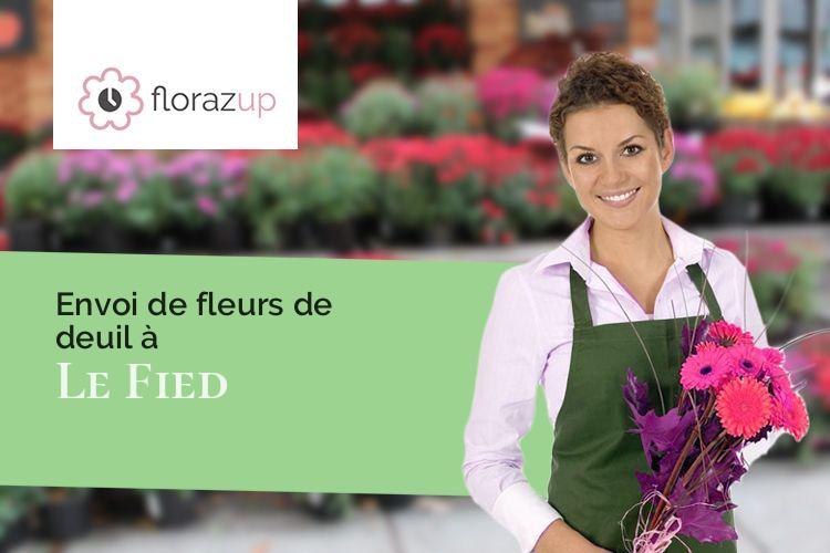 gerbes de fleurs pour une crémation à Le Fied (Jura/39800)