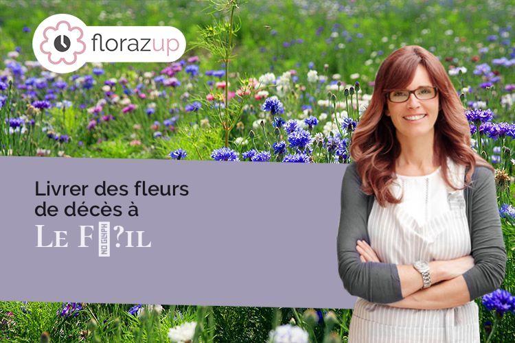 coeur de fleurs pour des obsèques à Le Fœ?il (Côtes-d'Armor/22800)