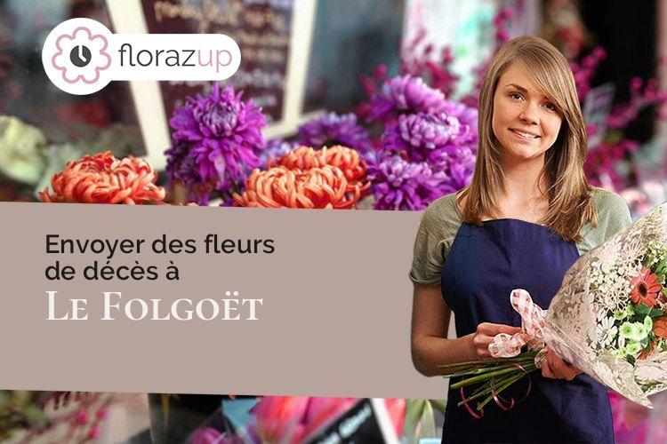 créations de fleurs pour des funérailles à Le Folgoët (Finistère/29260)