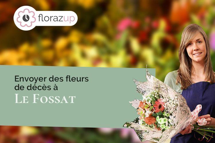 gerbes de fleurs pour des funérailles à Le Fossat (Ariège/09130)