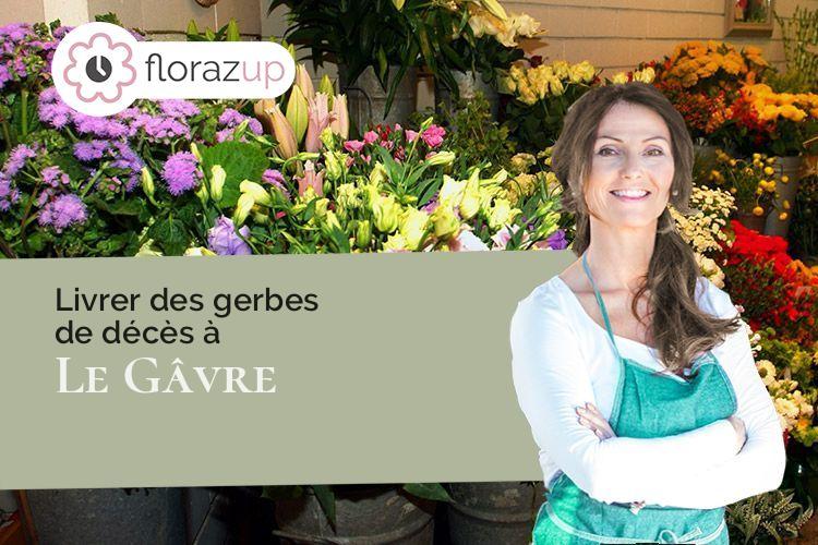 gerbes de fleurs pour un deuil à Le Gâvre (Loire-Atlantique/44130)