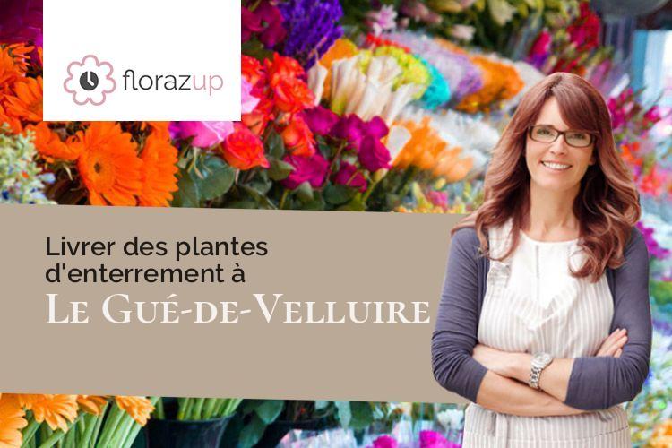 coupes de fleurs pour des funérailles à Le Gué-de-Velluire (Vendée/85770)